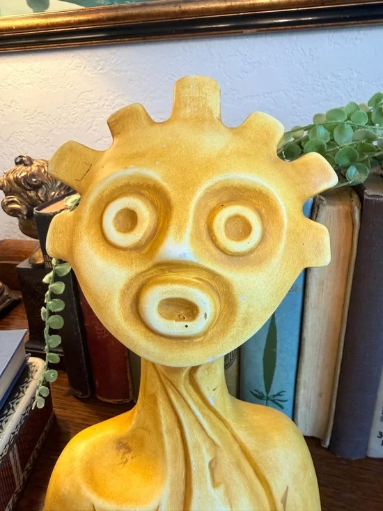 MCM Evolucion Ceramica Contemporary Mexican Sculpture Modern Art Bust "Guzman" - Picture 12 of 16